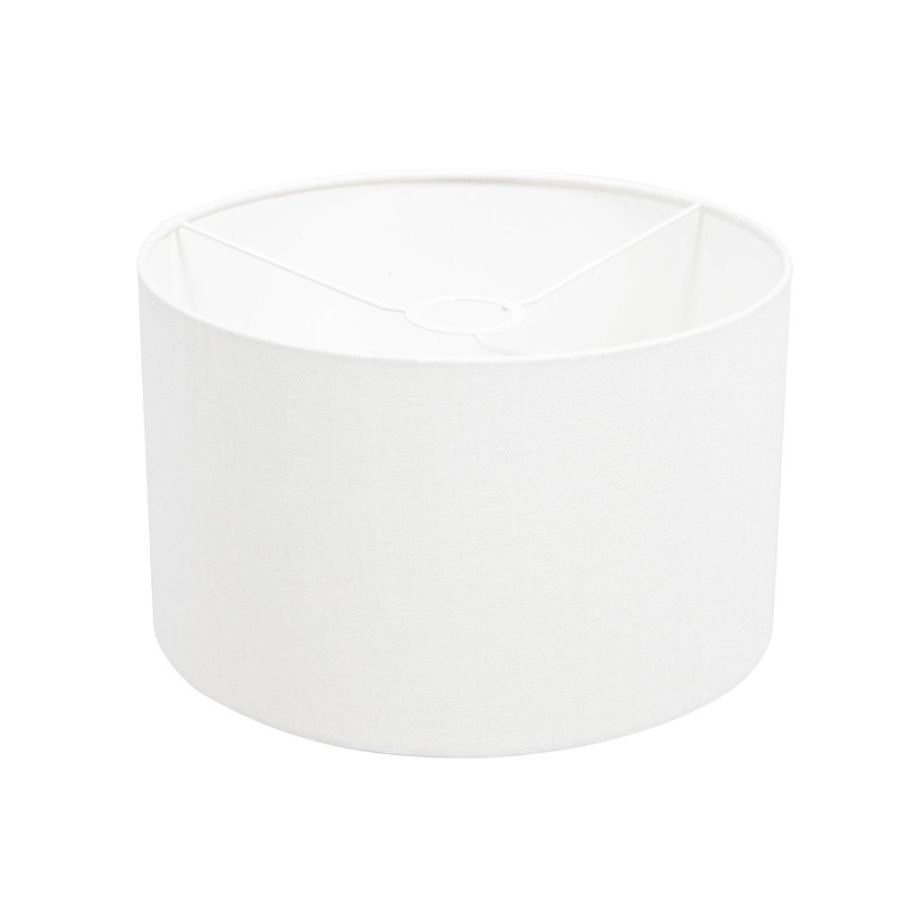 Vloerlamp Stang 4802BR met grof wit linnen kap - Afbeelding 5