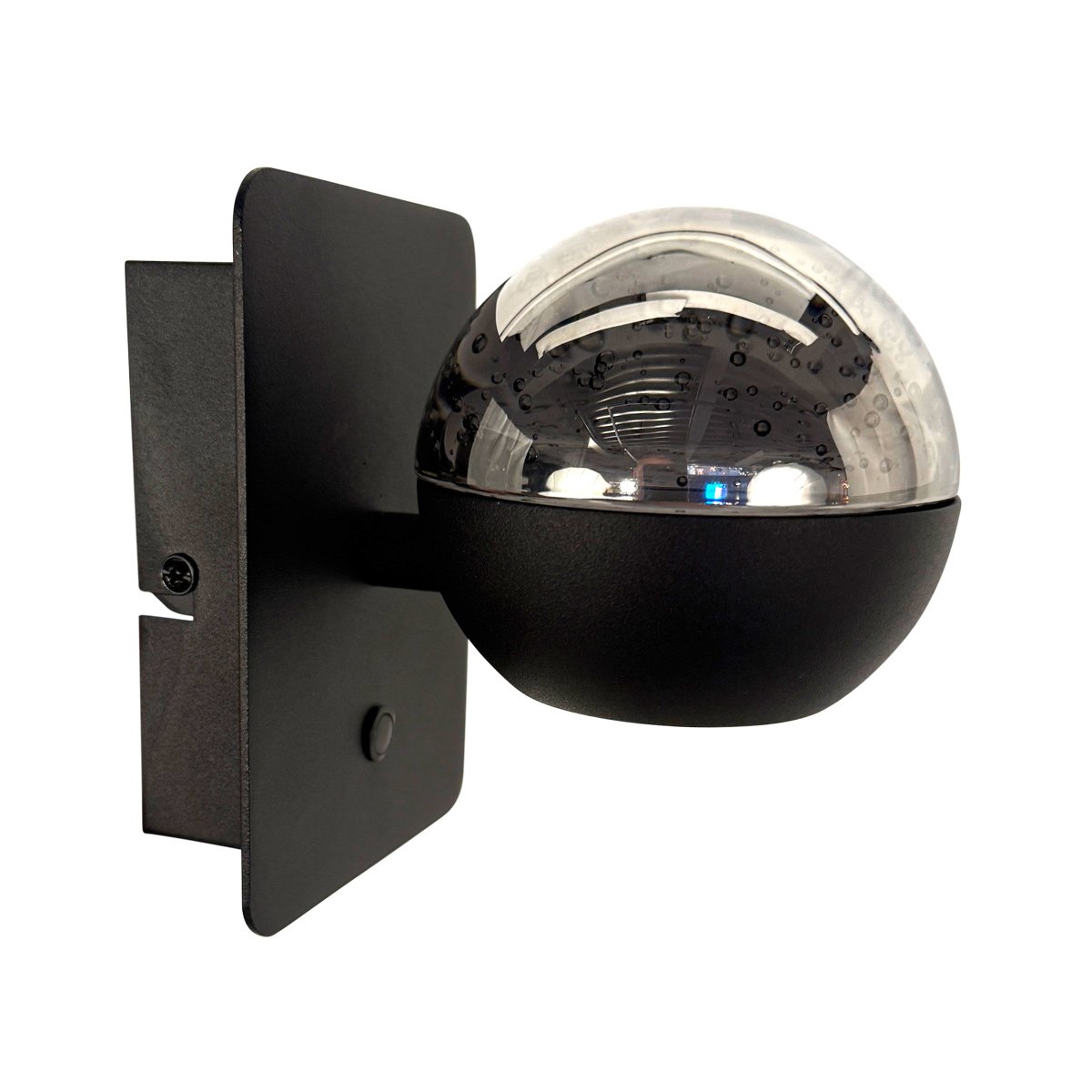 Belluno 4588ZW – Zwarte 1-lichts wandlamp dimbaar - Afbeelding 7