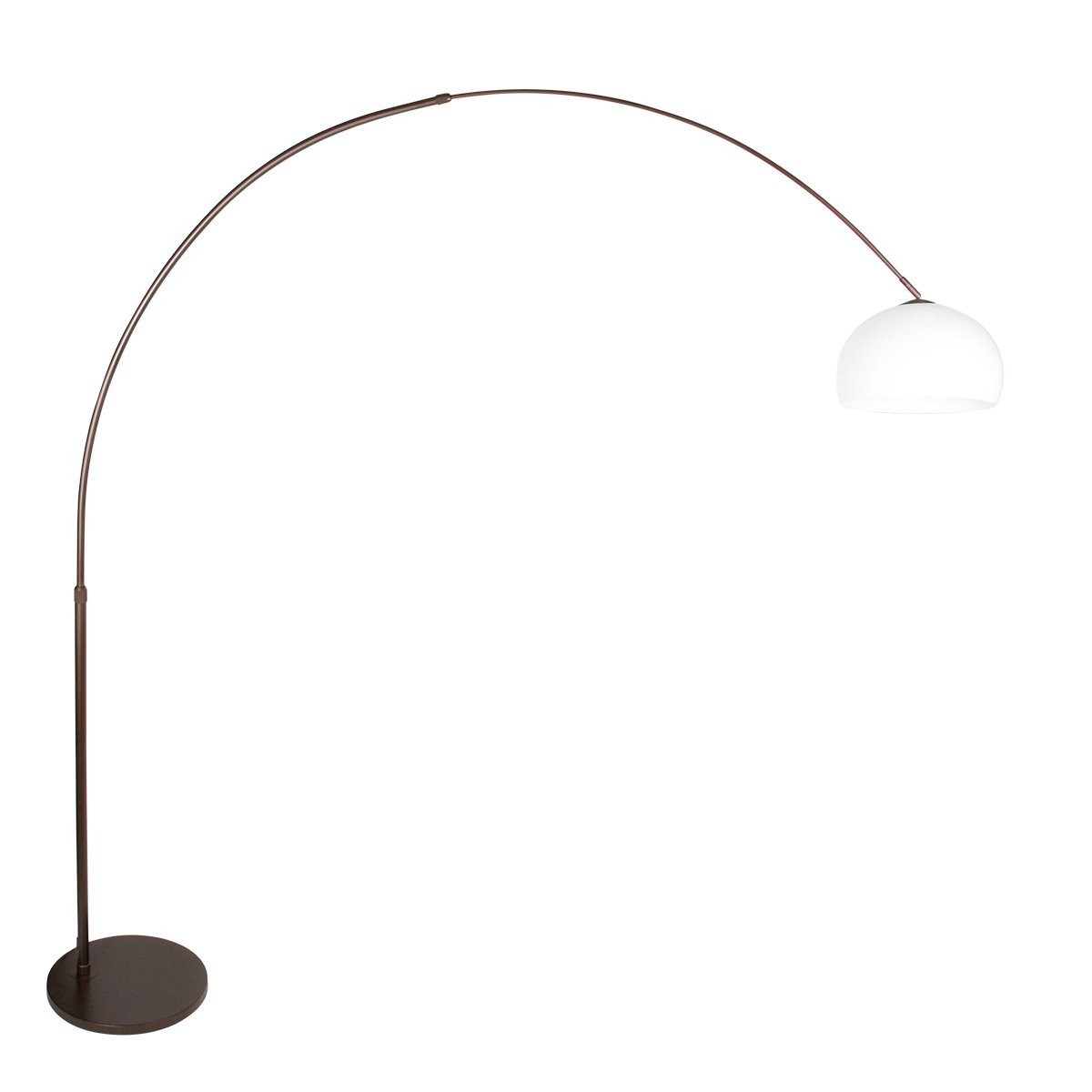 Booglamp Sparkled Light 4764CA cacao met witte kunststof kap