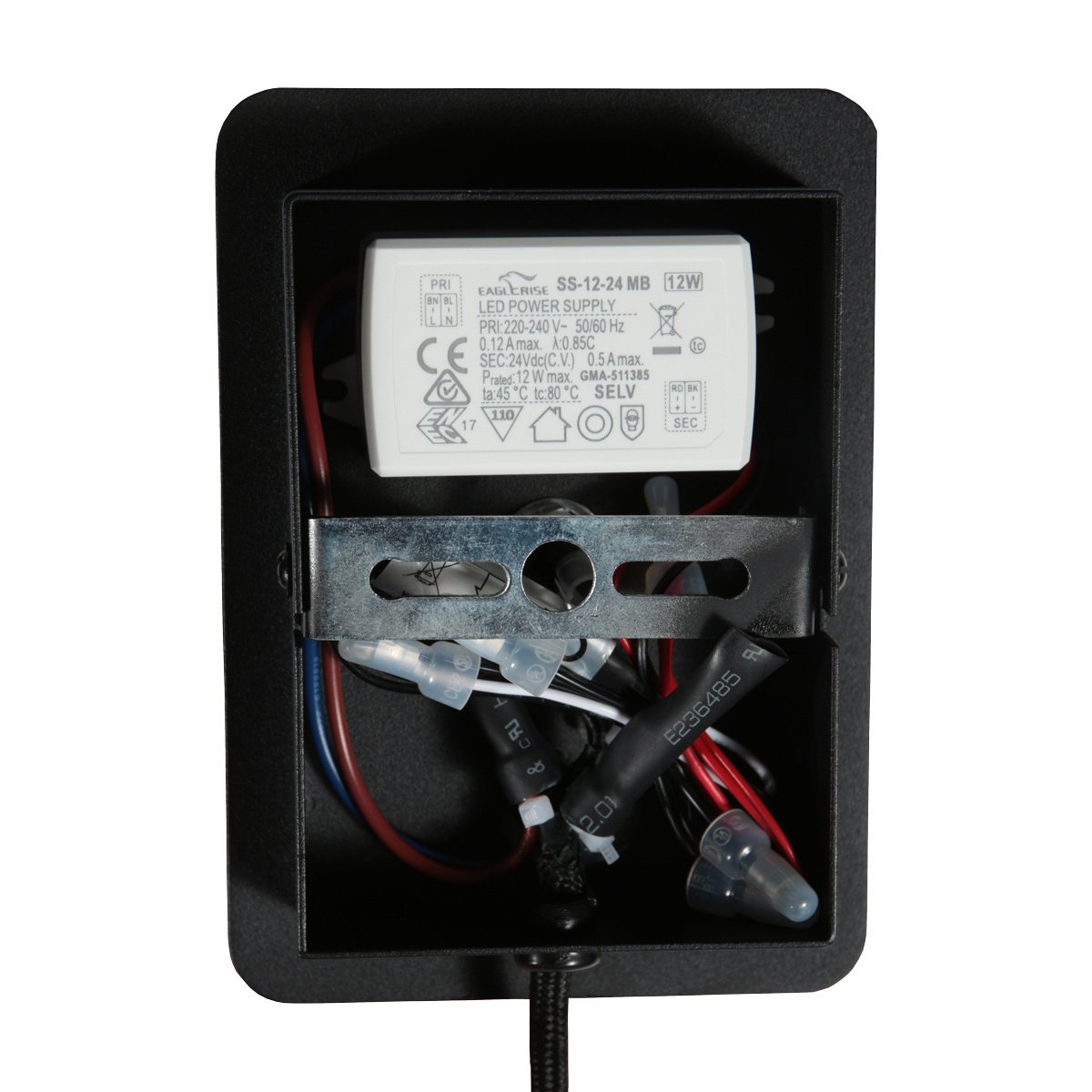 Belluno 4588ZW – Zwarte 1-lichts wandlamp dimbaar - Afbeelding 13