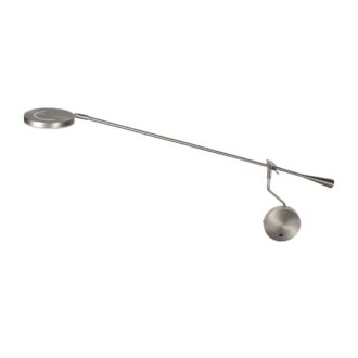 Wandlamp Soleil 2 staal met Lange Zwenkarm