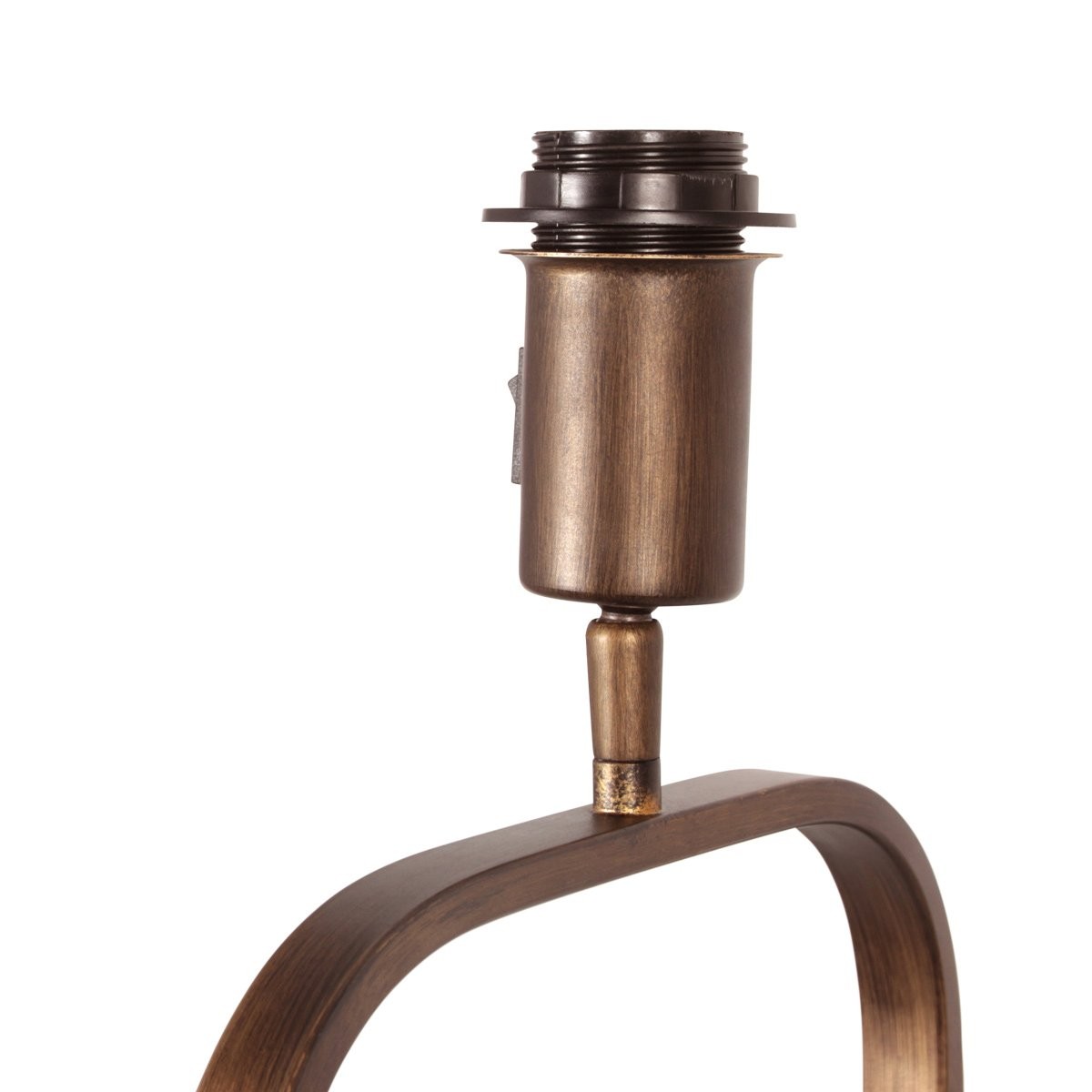 Vloerlamp Stang 4827BR - brons armatuur met beige kurk kap - Afbeelding 8