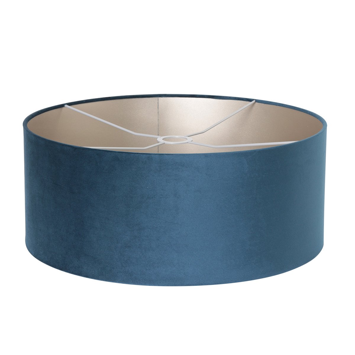 Vloerlamp Stang 4825ZW - zwart armatuur met blauwe velours kap - Afbeelding 5