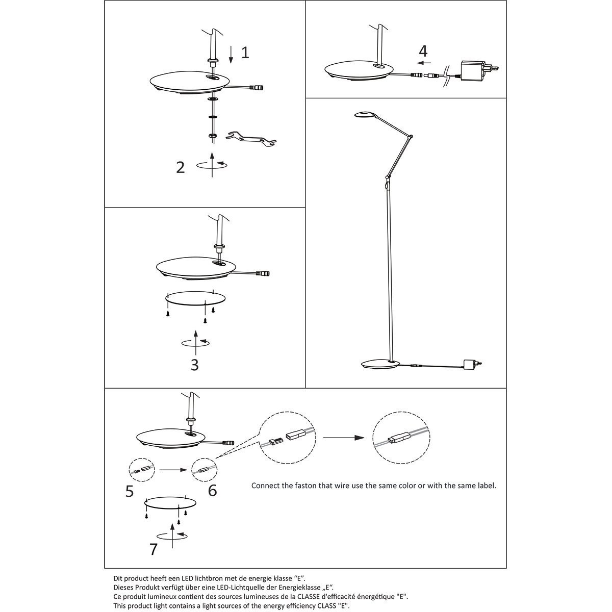 Vloerlamp Zenith 2 4391ZW zwart dimbaar en instelbaar licht - Afbeelding 8