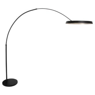Booglamp Ringlux 4742ZW Zwart – Grote dimbare LED ring Ø60 cm