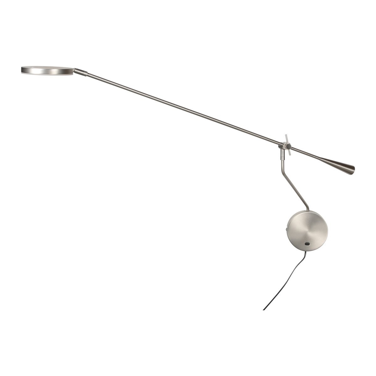 Wandlamp Soleil 2 staal met Lange Zwenkarm - Afbeelding 3