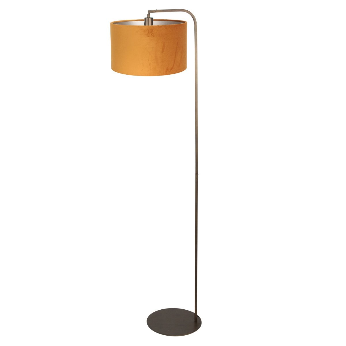 Vloerlamp Stang 4801BR met gouden velours kap - Afbeelding 2