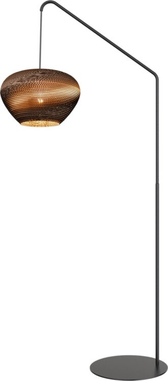 VL Carta Trendy 1-lichts zwart h.200cm breedte 92cm