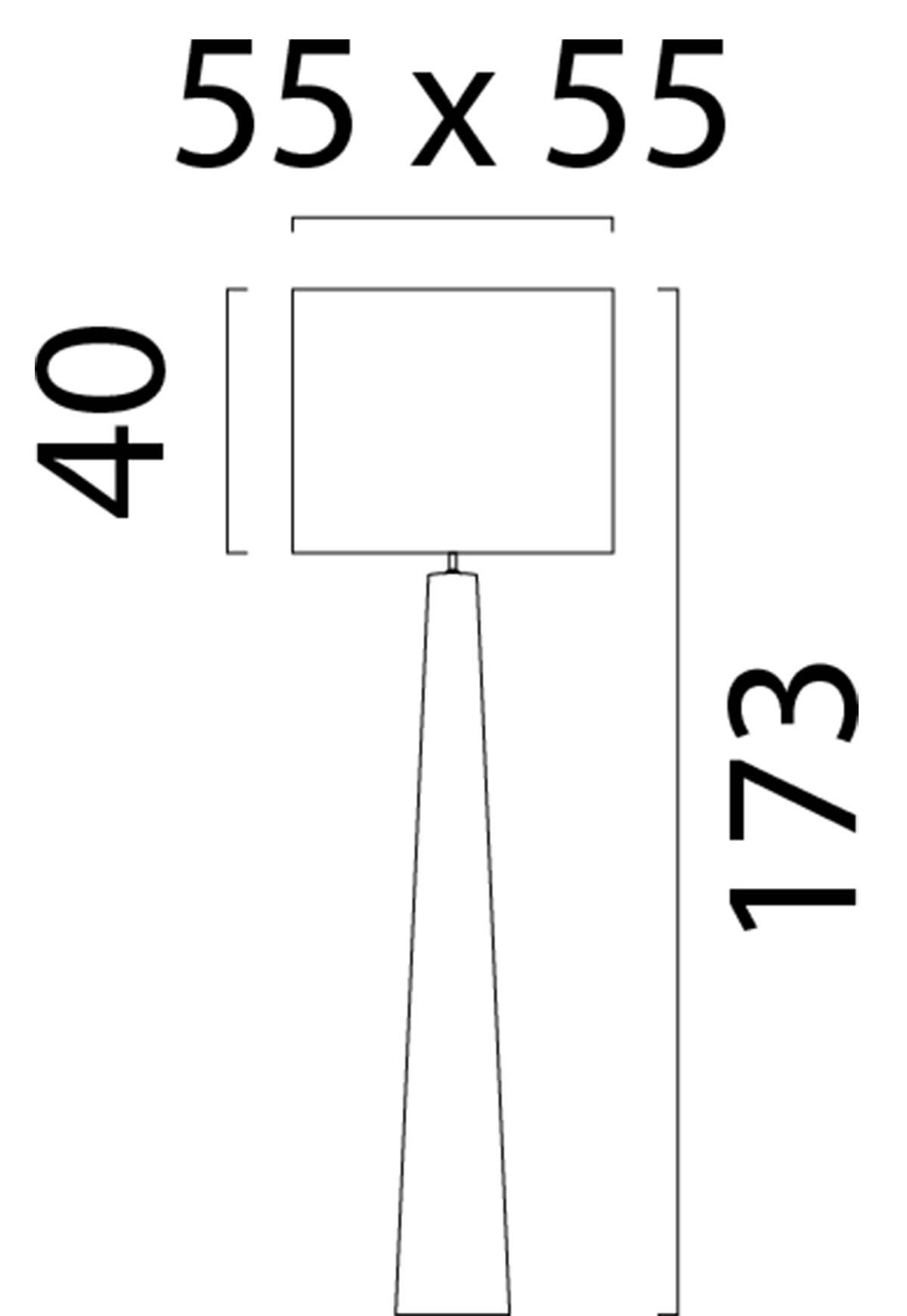Vloerlamp Masterlight Woodie natuurlijk hout - Hoogte 173cm - Ovale lampenkamp Oslo naturel 55/55/40 - Afbeelding 3