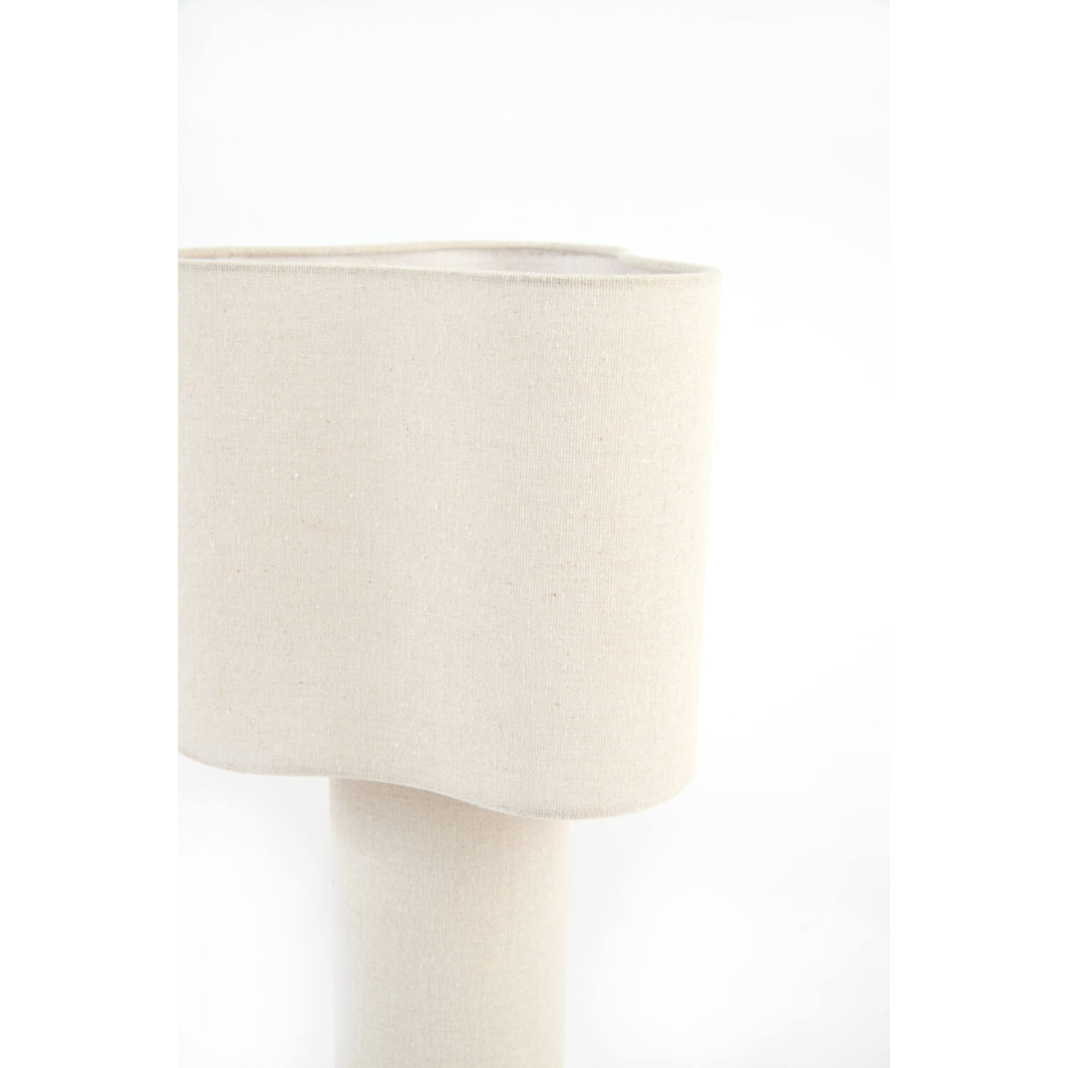 Table lamp Ø25x50 cm BRANY linen natural - Afbeelding 4
