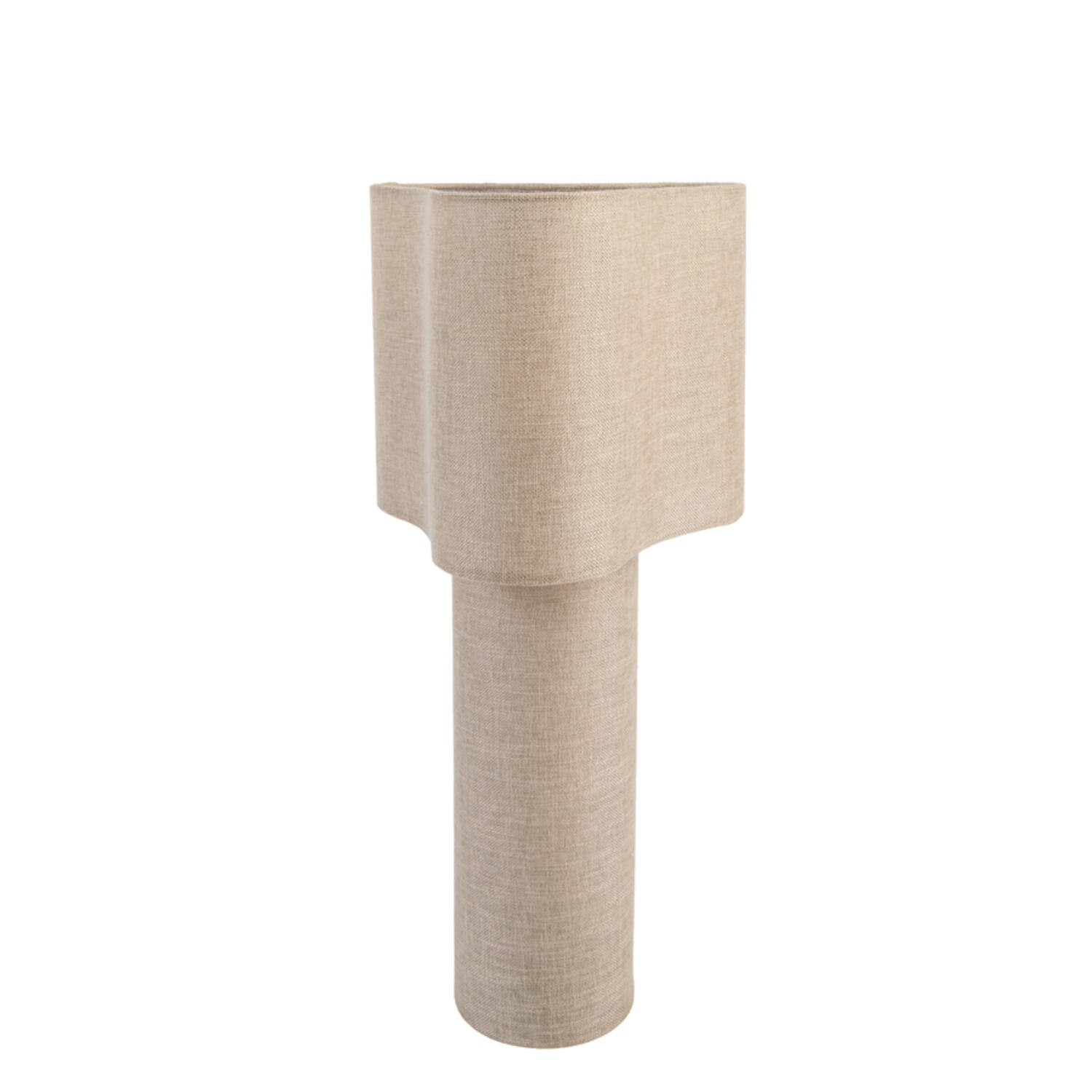 Table lamp Ø25x50 cm BRANY linen light brown - Afbeelding 8