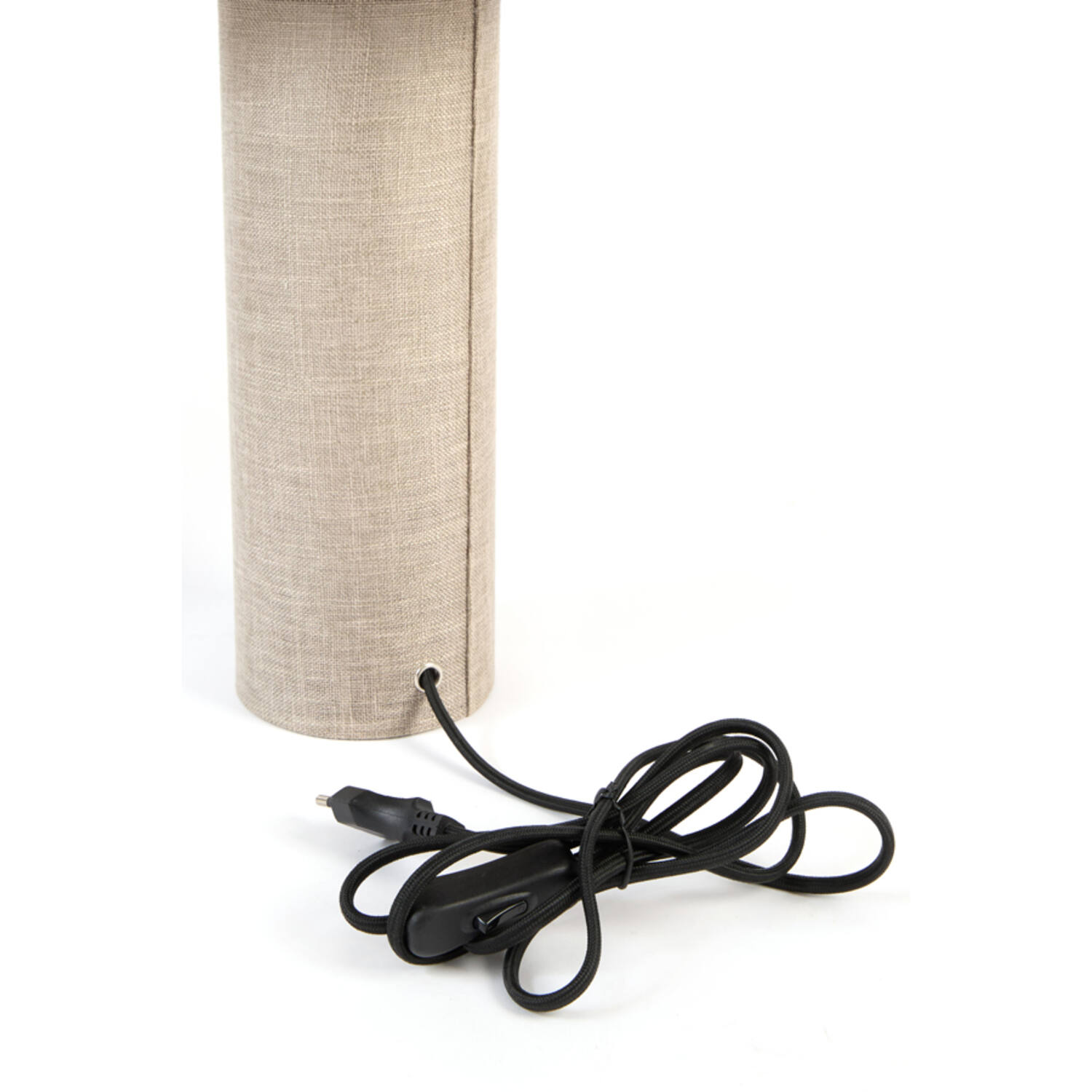 Table lamp Ø25x50 cm BRANY linen light brown - Afbeelding 7