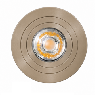 ETH Urban – Ronde kantelbare GU10 inbouwspot zand Ø 94 mm