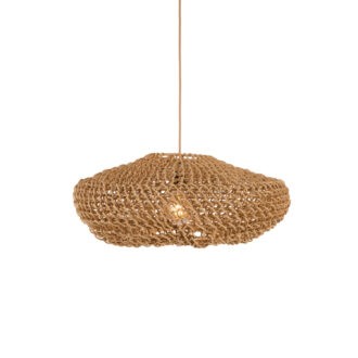 Hanging lamp Ø65x25 cm TWAN light brown