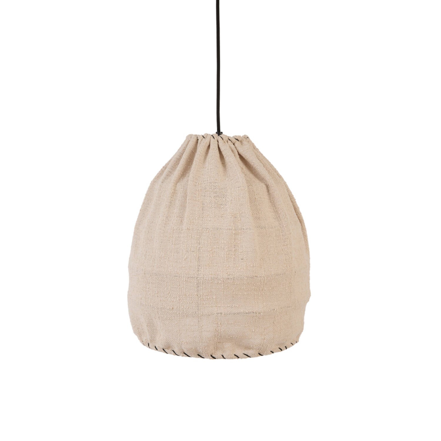 Hanging lamp Ø35x40 cm THIEUX beige+black - Afbeelding 7