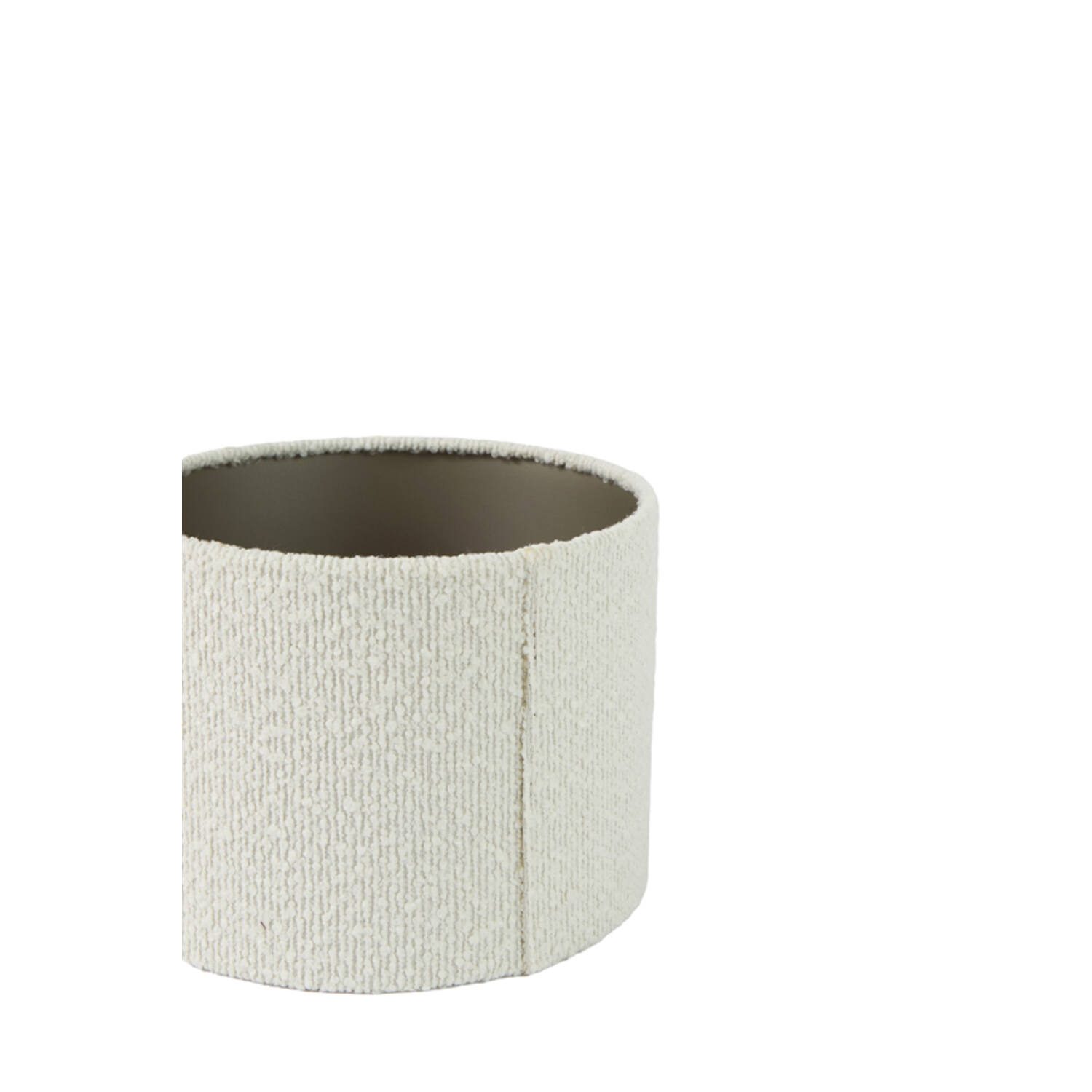 Shade cylinder 20-20-15 cm BOUCLE white - Afbeelding 2