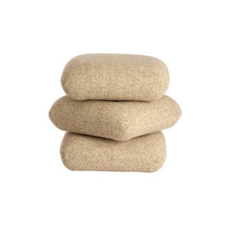 Pouf 44,5x44,5x44,5 cm LAURIE light grey-cream