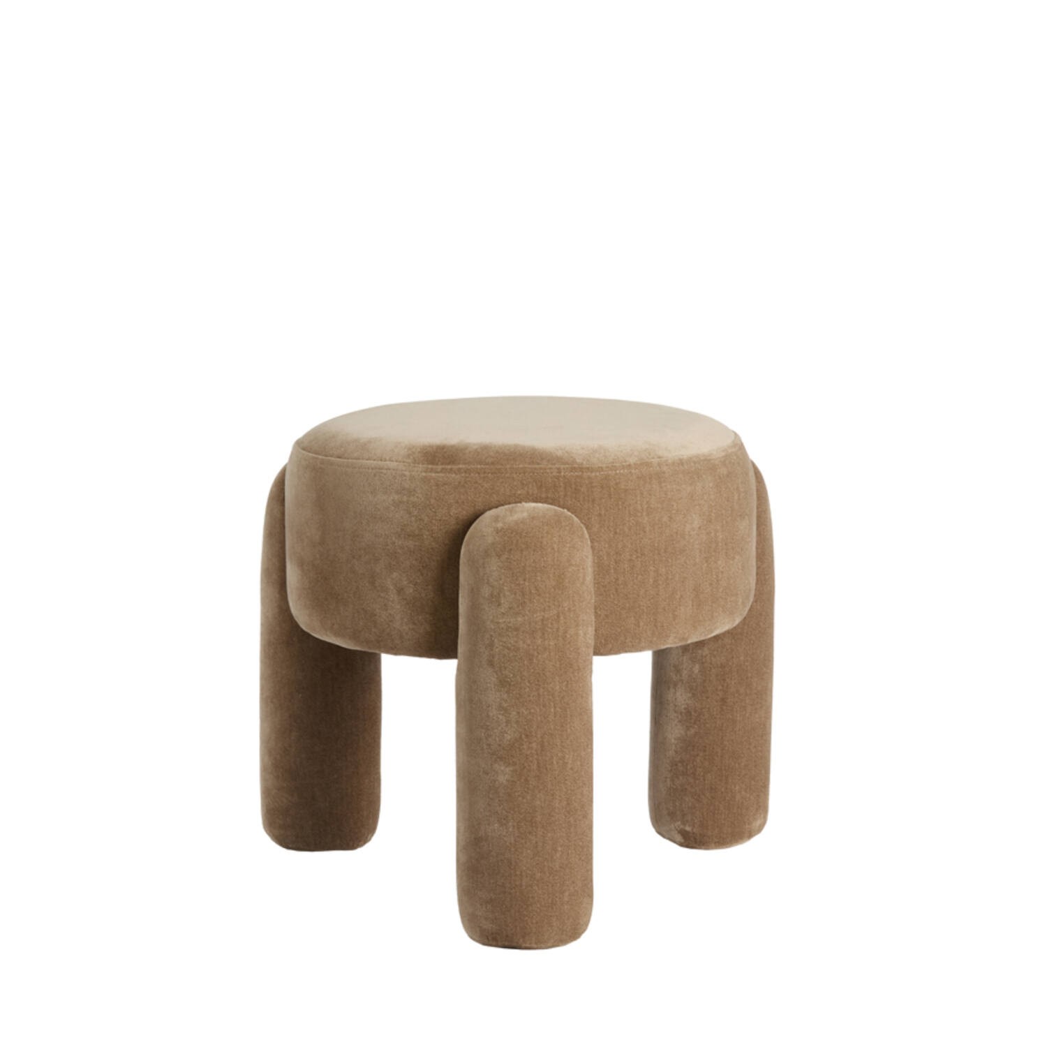 Pouf Ø48x40 cm OZIMI taupe