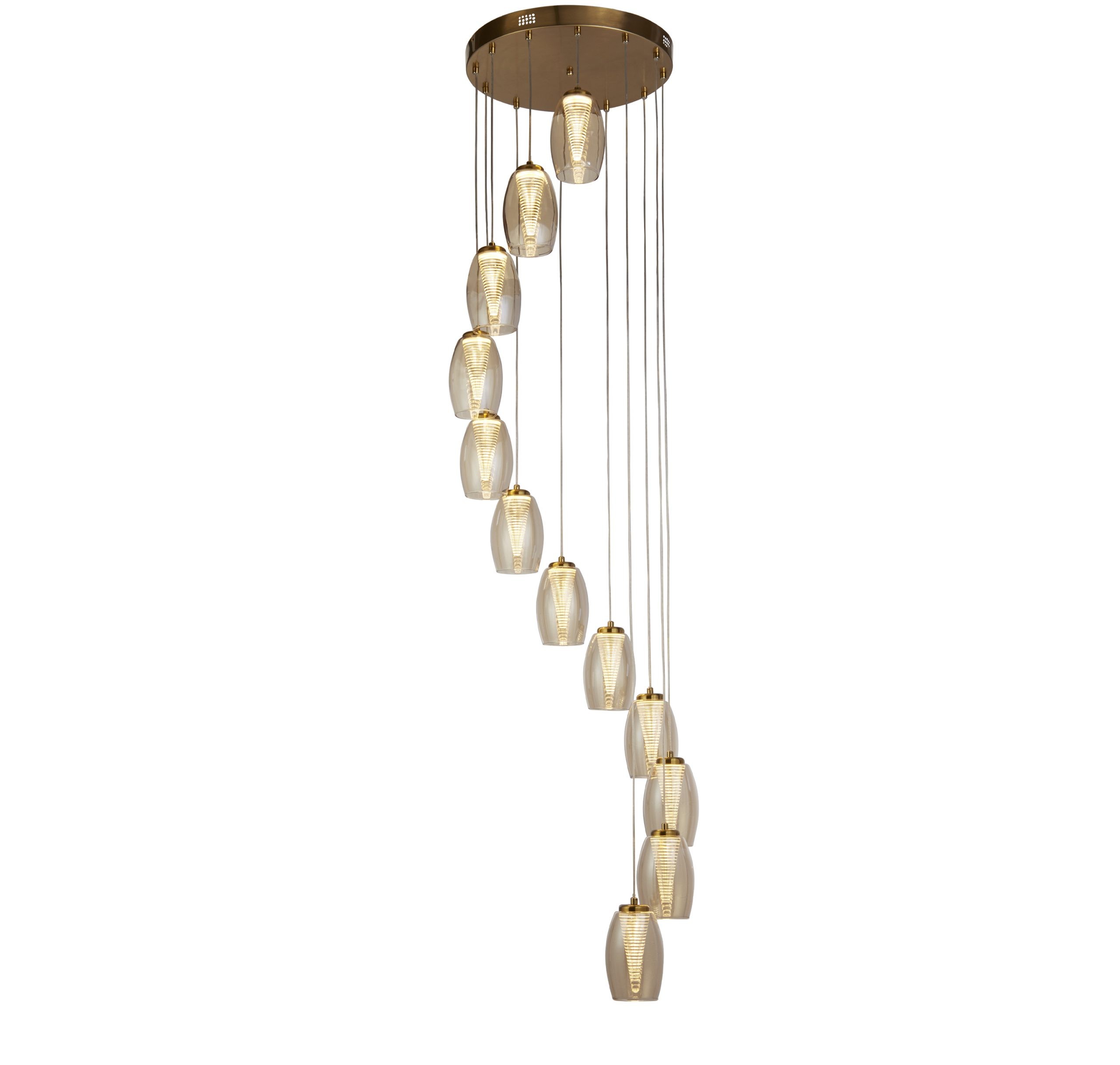 Videlamp Cyclone 12-lichts Brons 200cm - Afbeelding 4