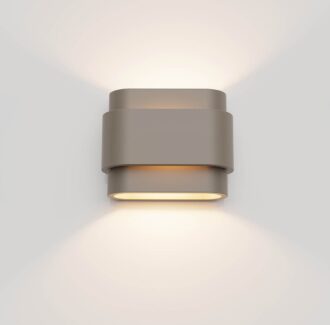Artdelight Metz wandlamp champagne – 2-lichts G9