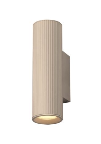 Artdelight Ribella wandlamp zand – 2-lichts GU10 IP44